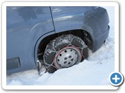 aber das Fahren wird zum Problem, da geht ohne Ketten nichts mehr