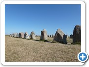 Ales stenar (östlich von Ystad gelegen) ist eine beindruckende Anordnung von schwersten Findlingen.