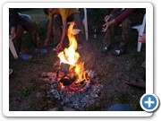 Ein letztes Mal gemeinsam grillen, bevor es zurück nach Deutschland geht.